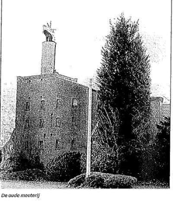 Archieffoto van de oude mouterijtoren in Halen